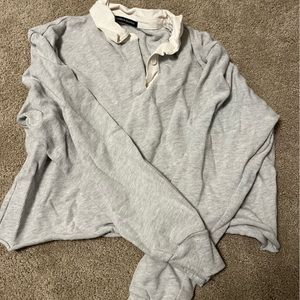 Grey collared sweater